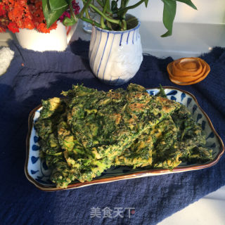 荠菜鸡蛋烙饼的做法步骤：11