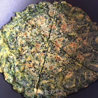 荠菜鸡蛋烙饼的做法步骤：9