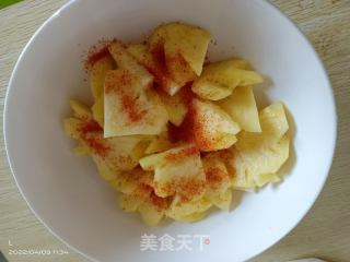 椒盐凤梨的做法步骤：4