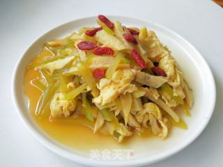 双笋炒鸡蛋的做法步骤：14