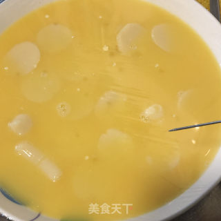 肉碎豆腐鸡蛋糕的做法步骤：7