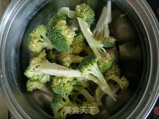 西兰花炒鸡蛋的做法步骤：2