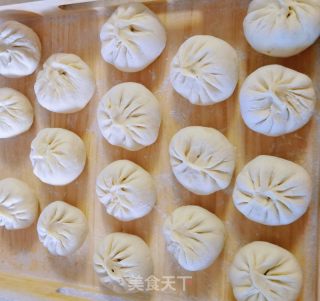 豆芽香菜素包的做法步骤：11
