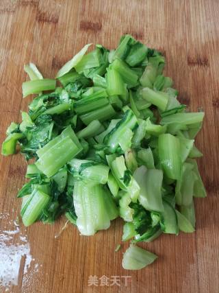 莙荙菜杆炒肉丝的做法步骤：2