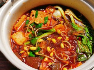鸭血豆腐粉丝汤的做法步骤：17