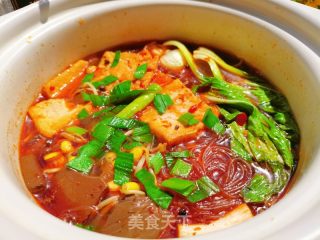 鸭血豆腐粉丝汤的做法步骤：16