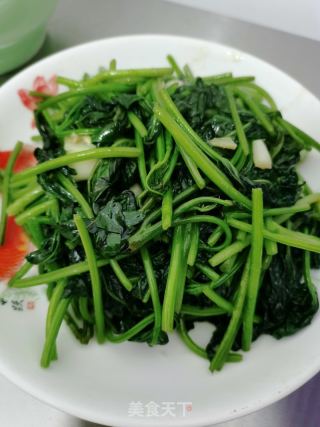 腐乳炒红薯叶的做法步骤：8