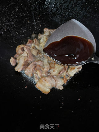 香干炒五花肉的做法步骤：5