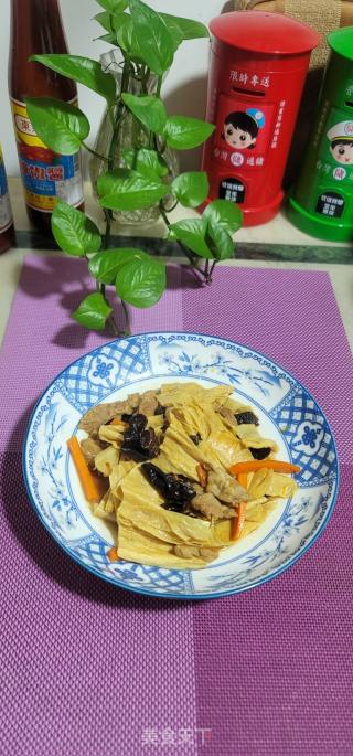 瘦肉烧腐竹木耳的做法步骤：9