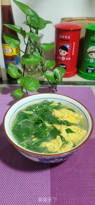 生滚枸杞叶鸡蛋汤的做法步骤：12