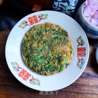 菠菜鸡蛋饼的做法步骤：9