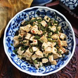 香椿拌豆腐的做法步骤：8