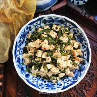 香椿拌豆腐的做法步骤：7