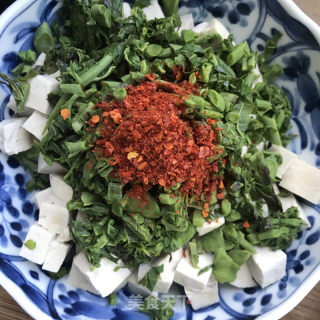 香椿拌豆腐的做法步骤：5