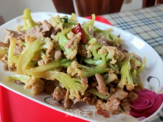 肉片炒菜花的做法步骤：12