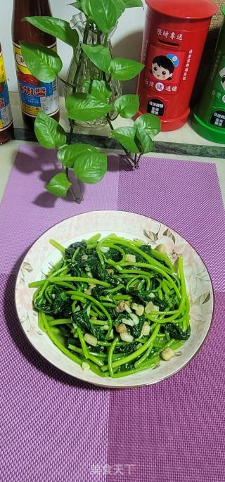 猪油炒番薯叶的做法步骤：6