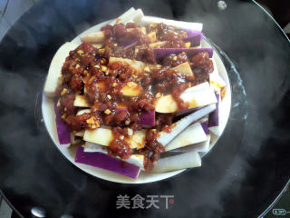 肉末蒸茄子的做法步骤：10