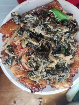 芥菜扣肉的做法步骤：12