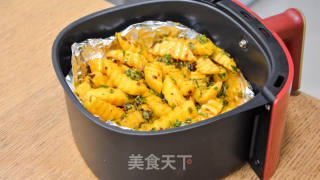 空气炸锅版狼牙土豆的做法步骤：8