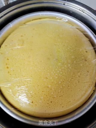 南瓜泥米粉蒸蛋糕的做法步骤：17
