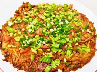 鸡蛋土豆丝饼的做法步骤：13