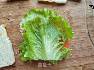 红虾煎蛋三明治的做法步骤：10