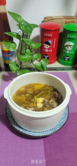 石斛莲子炖猪心的做法步骤：10