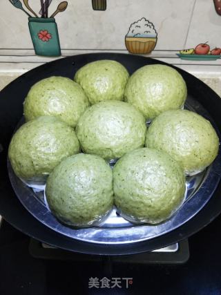 艾草馒头的做法步骤：16