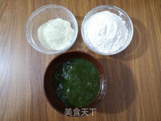 艾蒿荞麦剪刀面的做法步骤：1