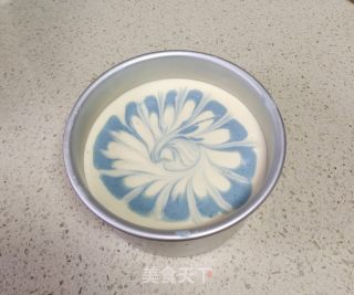 蝶豆花粉蒸蛋糕的做法步骤：14