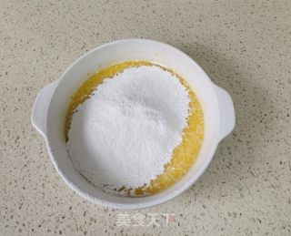蝶豆花粉蒸蛋糕的做法步骤：4
