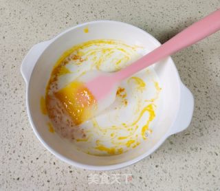 蝶豆花粉蒸蛋糕的做法步骤：3