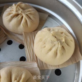 车前草肉丁南瓜包的做法步骤：23