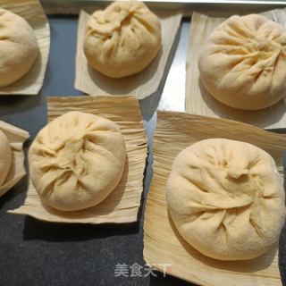 车前草肉丁南瓜包的做法步骤：22