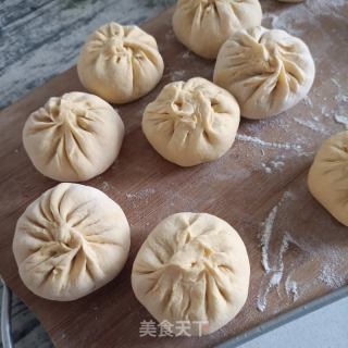 车前草肉丁南瓜包的做法步骤：21