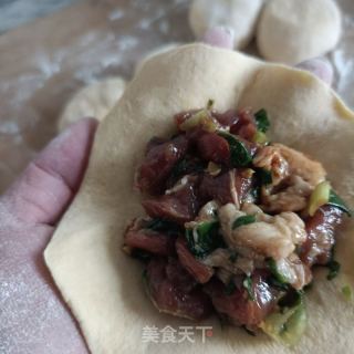 车前草肉丁南瓜包的做法步骤：20