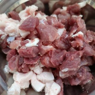车前草肉丁南瓜包的做法步骤：6