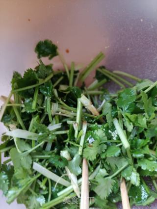 香菜拌驴肉的做法步骤：12