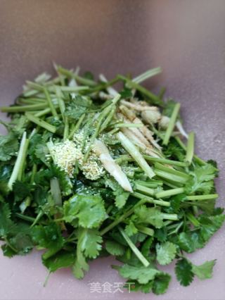 香菜拌驴肉的做法步骤：11