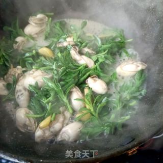 养心菜炒生蚝的做法步骤：8