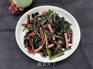补血菜炒豆干的做法步骤：8