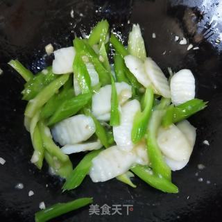 西芹炒山药的做法步骤：10