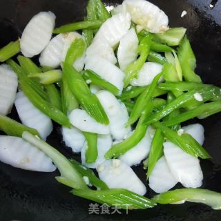 西芹炒山药的做法步骤：8