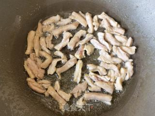 螺丝椒平菇炒肉丝的做法步骤：8