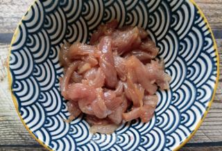 螺丝椒平菇炒肉丝的做法步骤：6