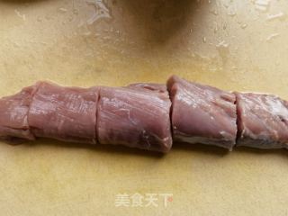 孜然小里脊的做法步骤：2