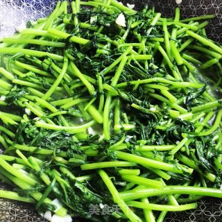 茶油炒茼蒿的做法步骤：7