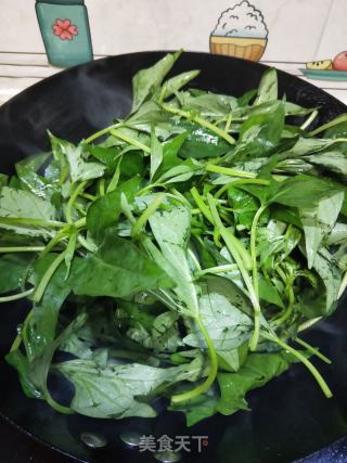 豆豉蒜蓉番薯叶的做法步骤：6