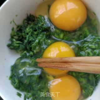 茵陈煎蛋的做法步骤：8