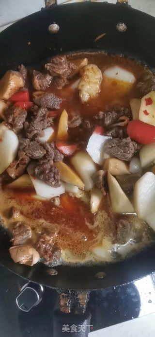 萝卜烧牛肉的做法步骤：6